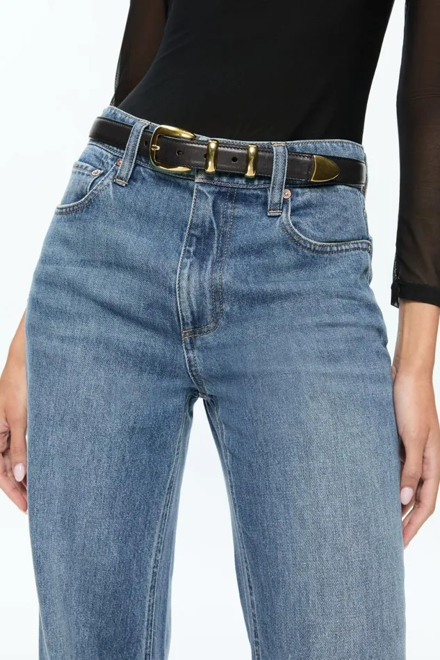 Alice Olivia Hayden Buckle Belt Blackgold Women Accessories