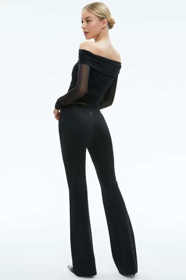 Alice Olivia Isadola Top Black Women Tops
