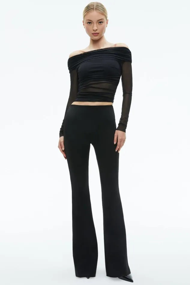 Alice Olivia Isadola Top Black Women Tops