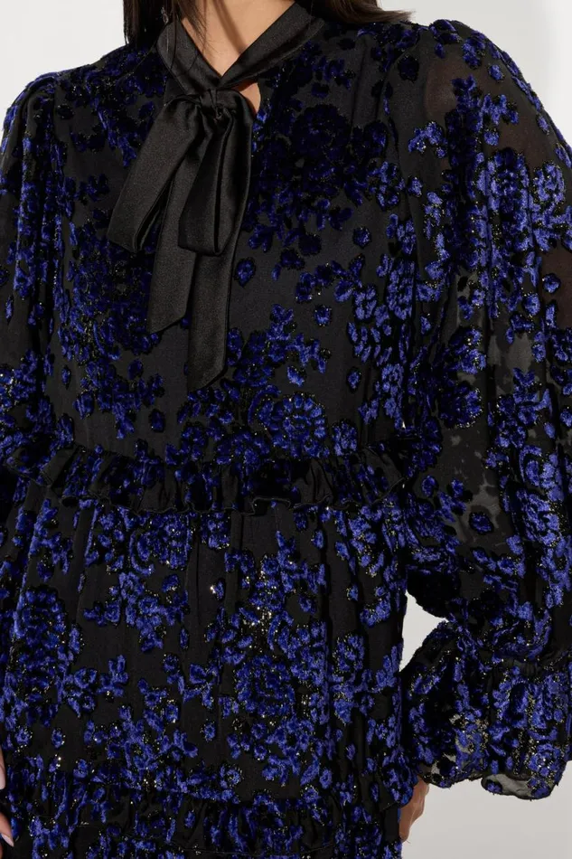 Alice Olivia Moranne Tunic Dress Midnight Blue Women Dresses