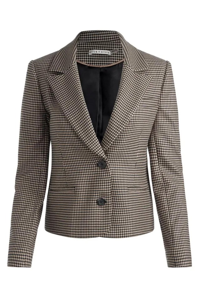 Alice Olivia Persol Blazer Camelblack Women Suits