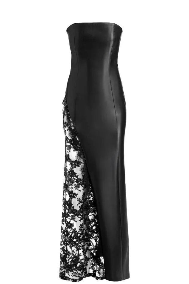 Alice Olivia Retha Vegan Gown Black Women Dresses