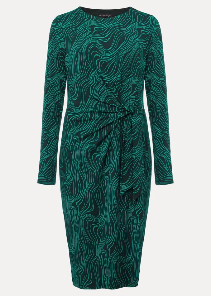 Ally Swirl Midi Dress Greenblack Women Phase Eight Dresses