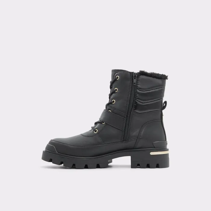 Alpa Black Leather Smooth Women ALDO Boots