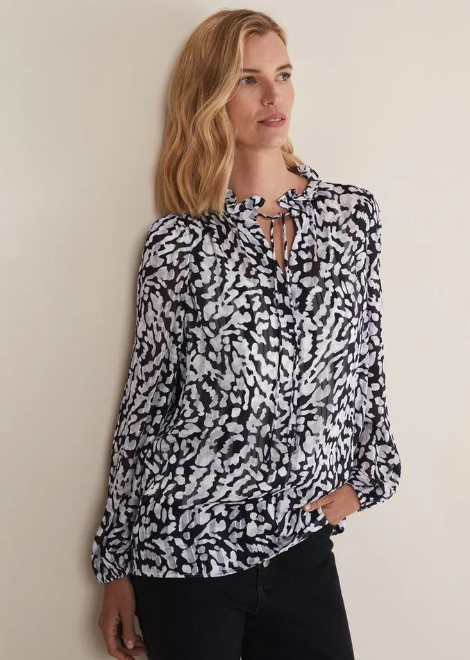 Amryn Abstract Blouse Carbonivory Women Phase Eight Shirts and Blouses