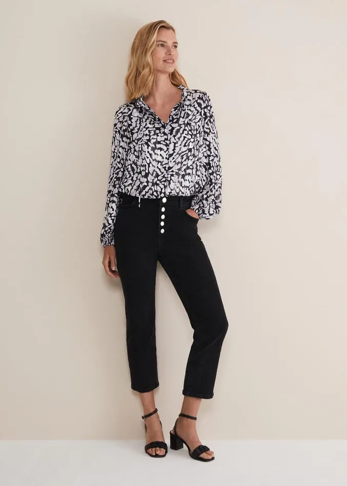 Amryn Abstract Blouse Carbonivory Women Phase Eight Shirts and Blouses