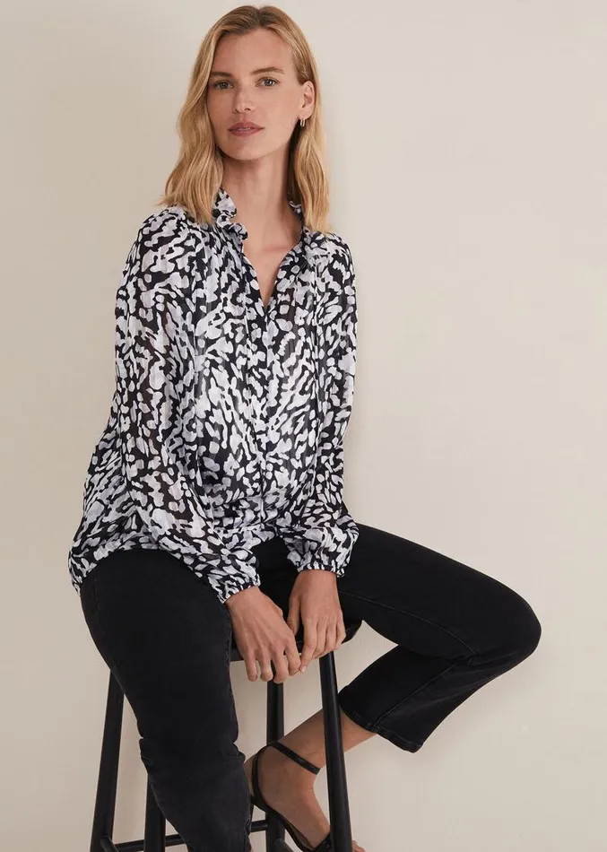 Amryn Abstract Blouse Carbonivory Women Phase Eight Shirts and Blouses
