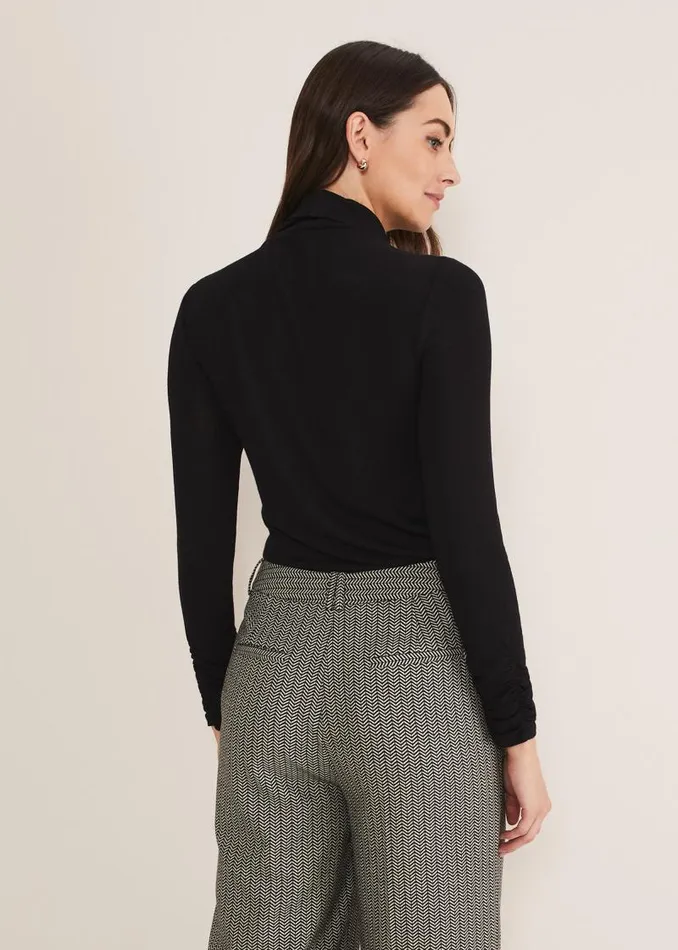 Anabelle Ruched Top Charcoal Women Phase Eight Tops and TShirts