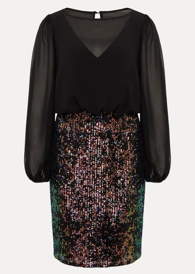 Angel Sequin Mini Dress Multicoloured Women Phase Eight Dresses