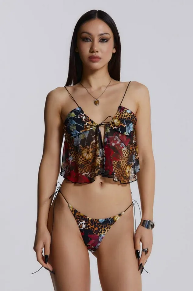 Antoinette Micro Tie Side Bikini Bottoms Multi Women Jaded London Bikini Bottoms Antoinette Micro Tie Side Bikini Bottoms Multi Women Jaded London Bikini Bottoms