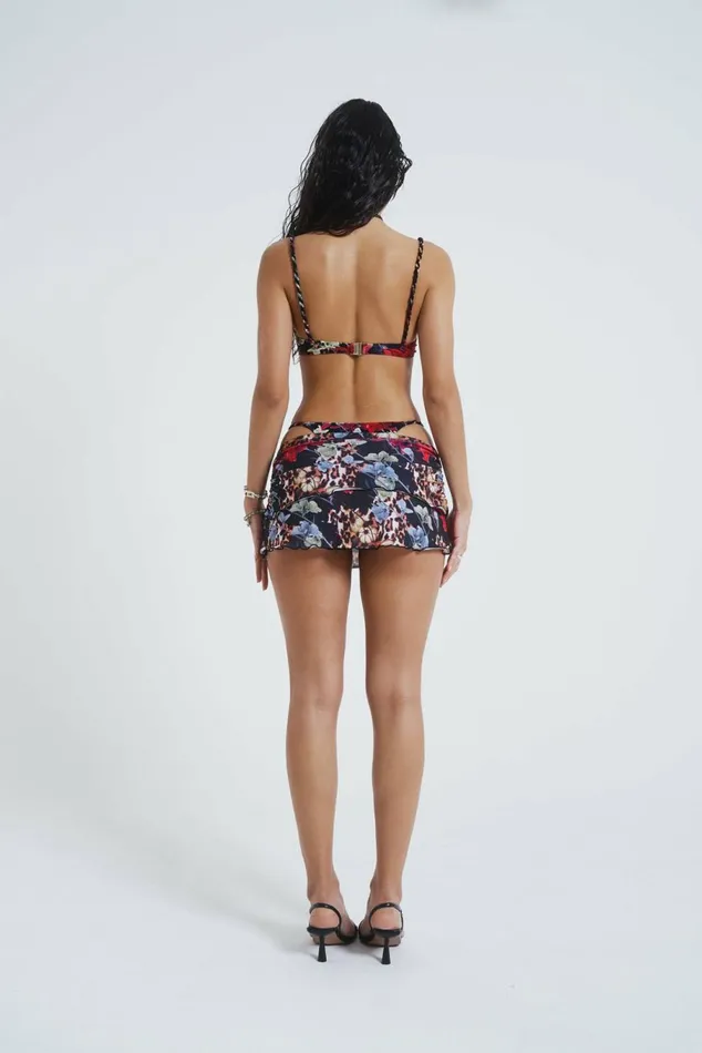 Antoinette Rara Micro Mini Skirt Multi Women Jaded London Skirts