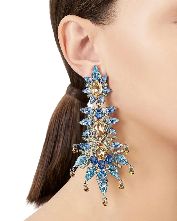 Aranka Earrings Blue Women Aquazzura Jewelry Aranka Earrings Blue Women Aquazzura Jewelry