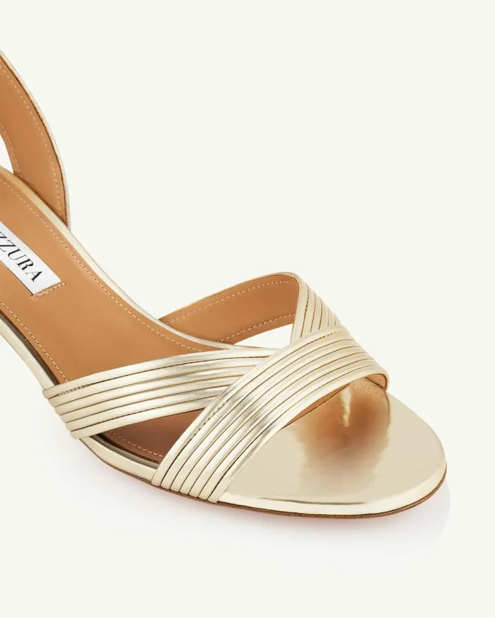 Ari Sandal 35 Gold Women Aquazzura Sandals Ari Sandal 35 Gold Women Aquazzura Sandals