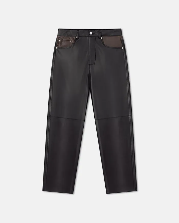 Aric Okobor AltLeather Pants ShiitakeBlack Men Nanushka Pants