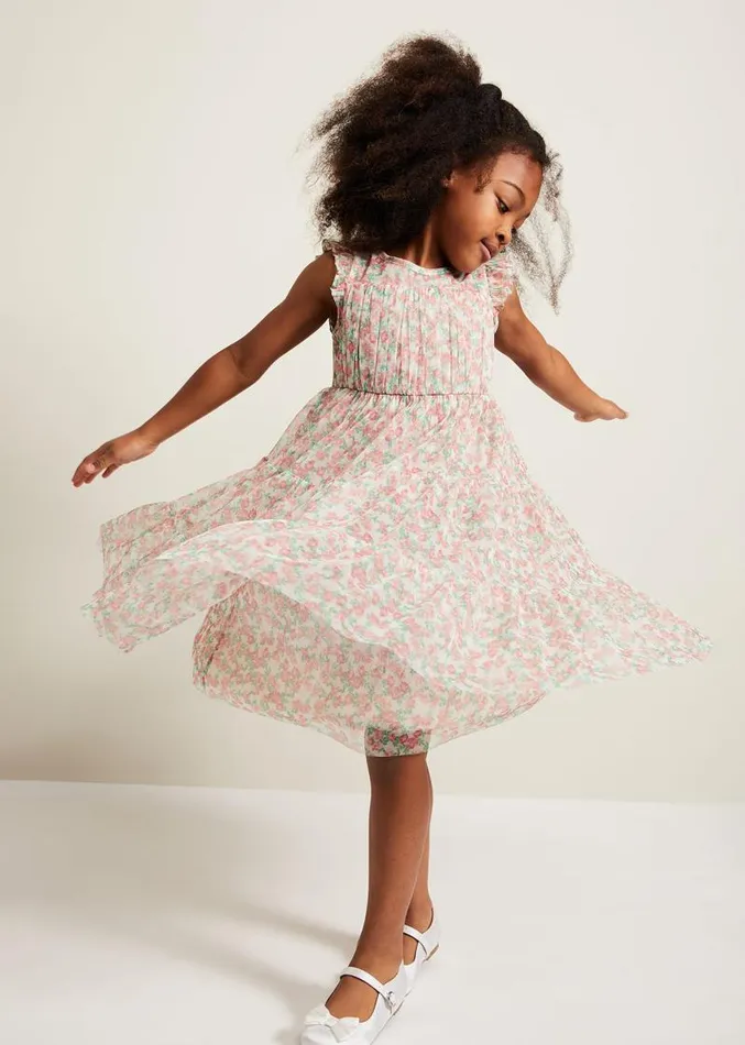 Asha Mesh Floral Smock Dress Multicoloured Women Phase Eight Dresses