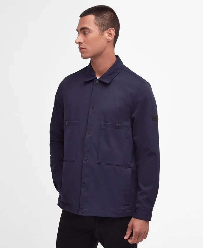 Aspect Overshirt Sapphire Navy Men Barbour Overshirts