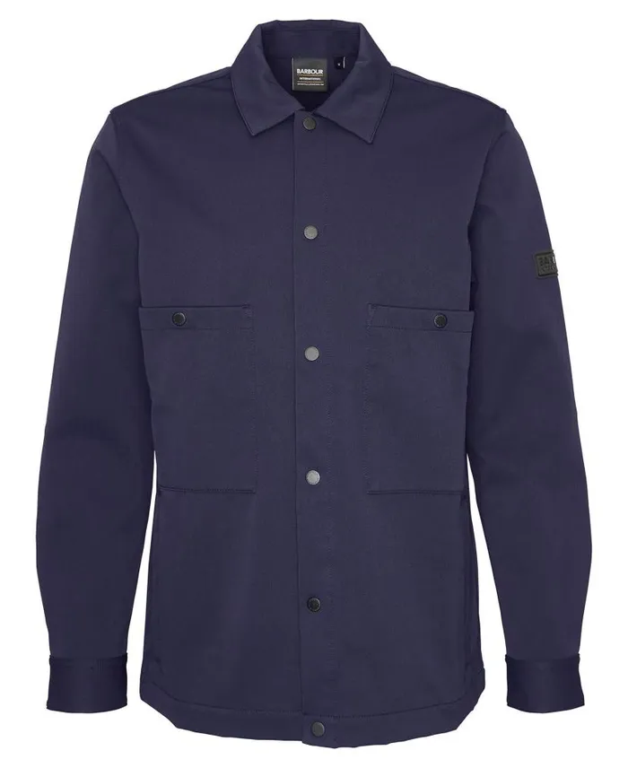 Aspect Overshirt Sapphire Navy Men Barbour Overshirts