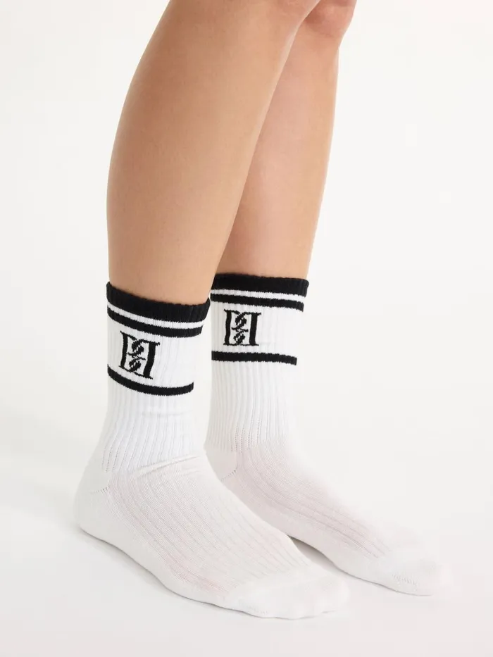 Athleisure Wear Women By Malene Birger Leilana Socks Soft White