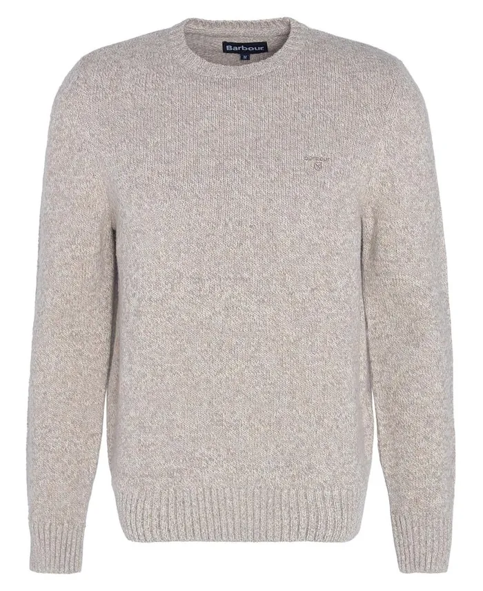 Atley Knitted Jumper Blue Mix Men Barbour Jumpers