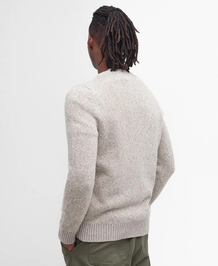 Atley Knitted Jumper Blue Mix Men Barbour Jumpers