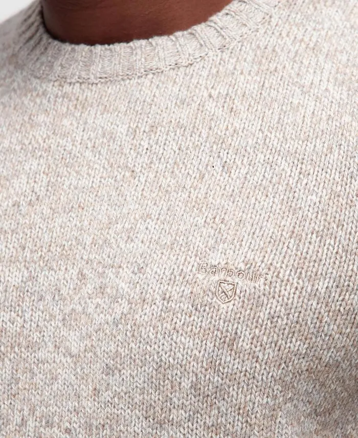 Atley Knitted Jumper Blue Mix Men Barbour Jumpers