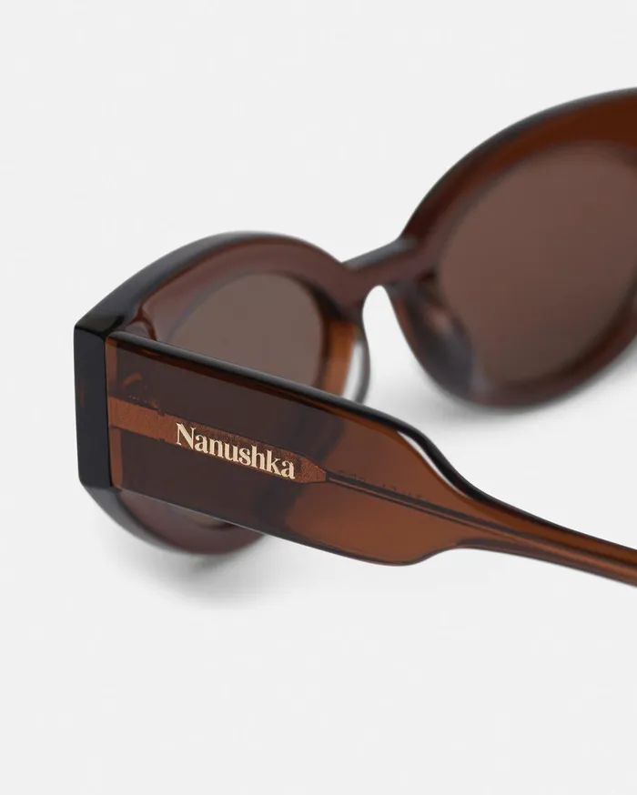 Azalea BioPlastic CatEye Sunglasses Brown Women Nanushka Eyewear