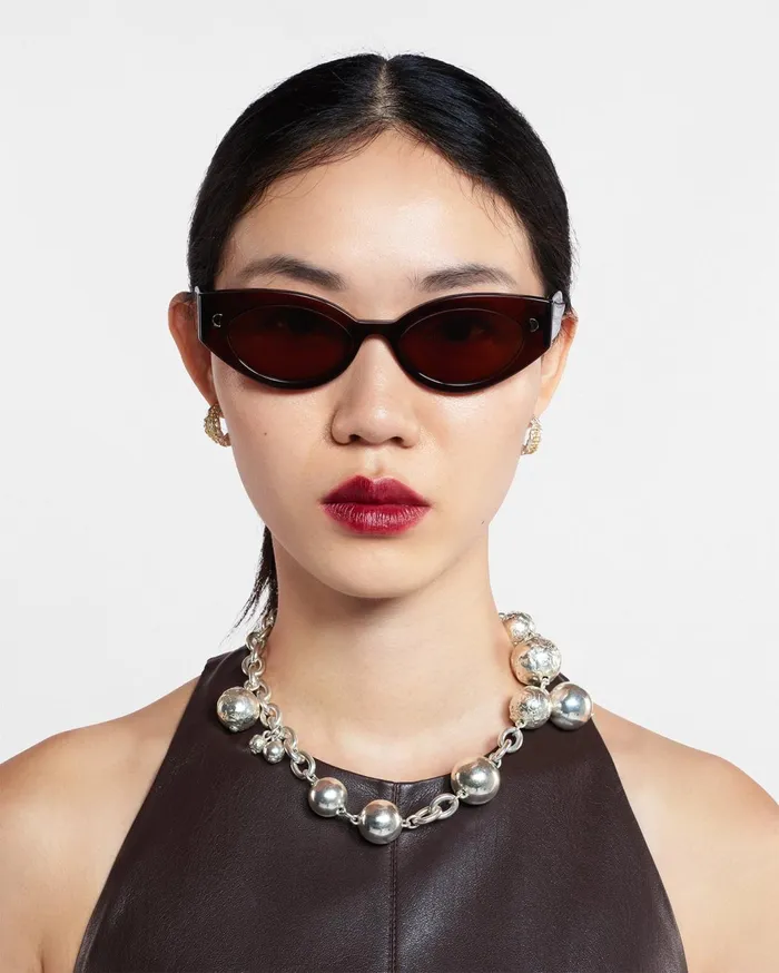 Azalea BioPlastic CatEye Sunglasses Brown Women Nanushka Eyewear
