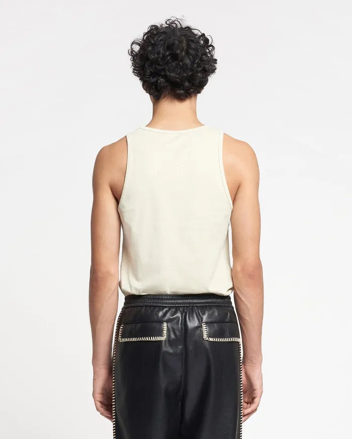 Aziz Organically Grown Cotton Tank Top Shell Men Nanushka Tops
