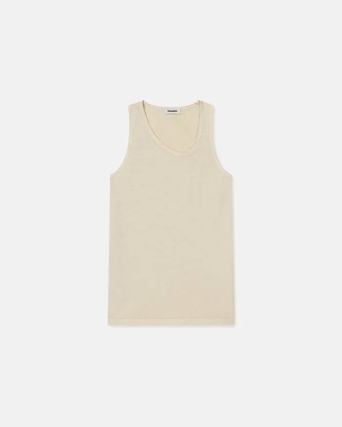 Aziz Organically Grown Cotton Tank Top Shell Men Nanushka Tops
