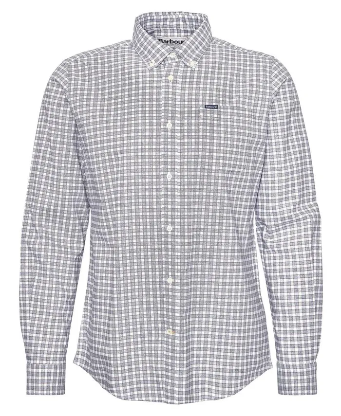 Banner Tailored LongSleeved Shirt Olive Men Barbour Shirts