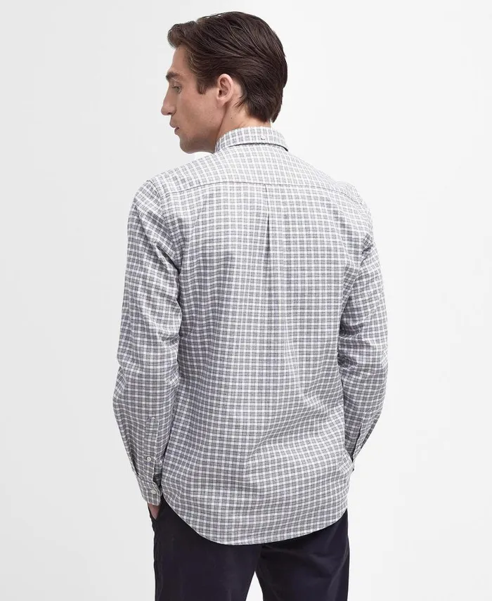 Banner Tailored LongSleeved Shirt Olive Men Barbour Shirts