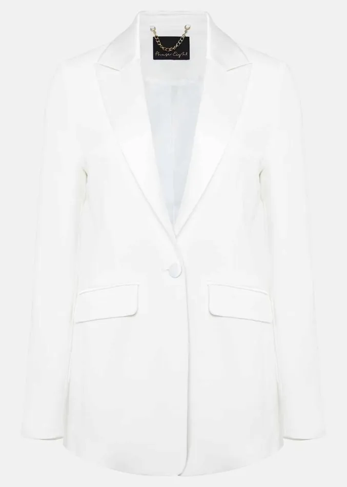 Beatriz White Satin Bridal Blazer Ivory Women Phase Eight Jackets