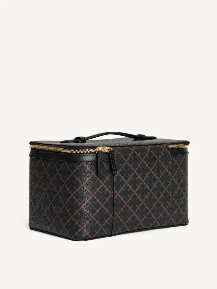 Beauty Bags Women By Malene Birger Bae Beauty Cosmetics Case Dark Chokolate