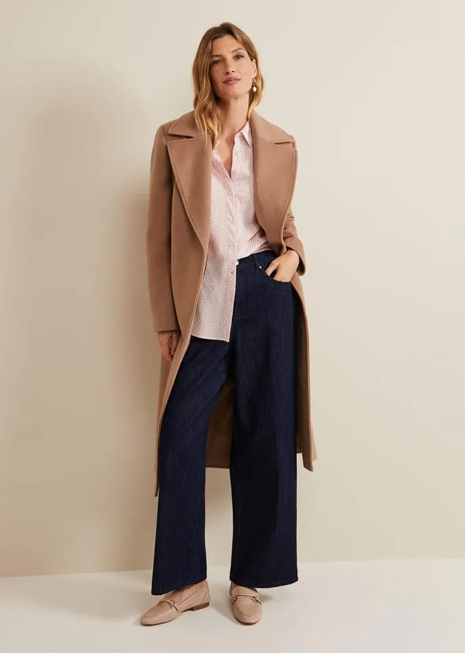 Bernice Stripe Shirt Whitepink Women Phase Eight Shirts and Blouses