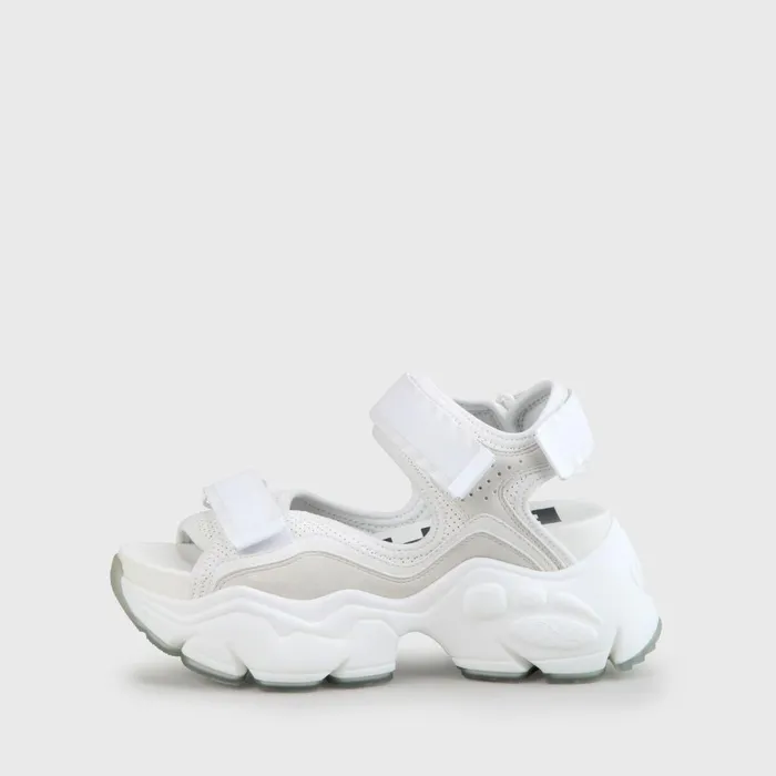 Binary 0 White Buffalo Sandals and Slides
