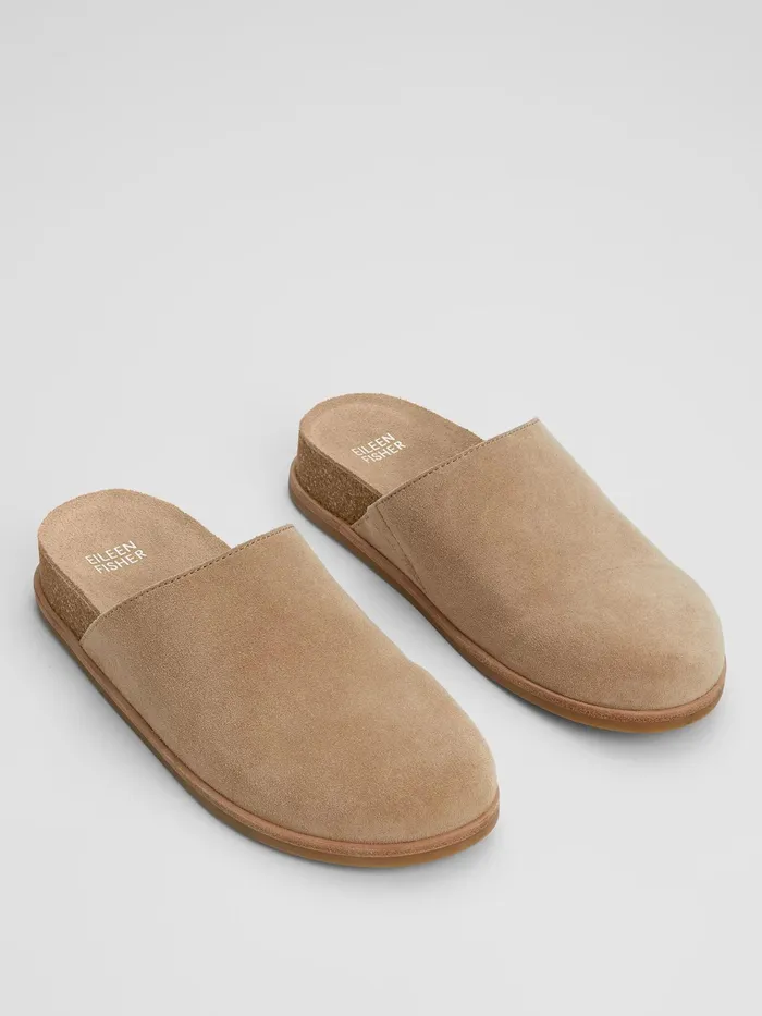 Bios Suede Mule Ecru Women Eileen Fisher Shoes