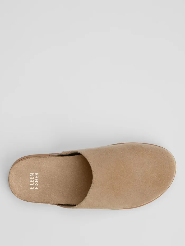 Bios Suede Mule Ecru Women Eileen Fisher Shoes