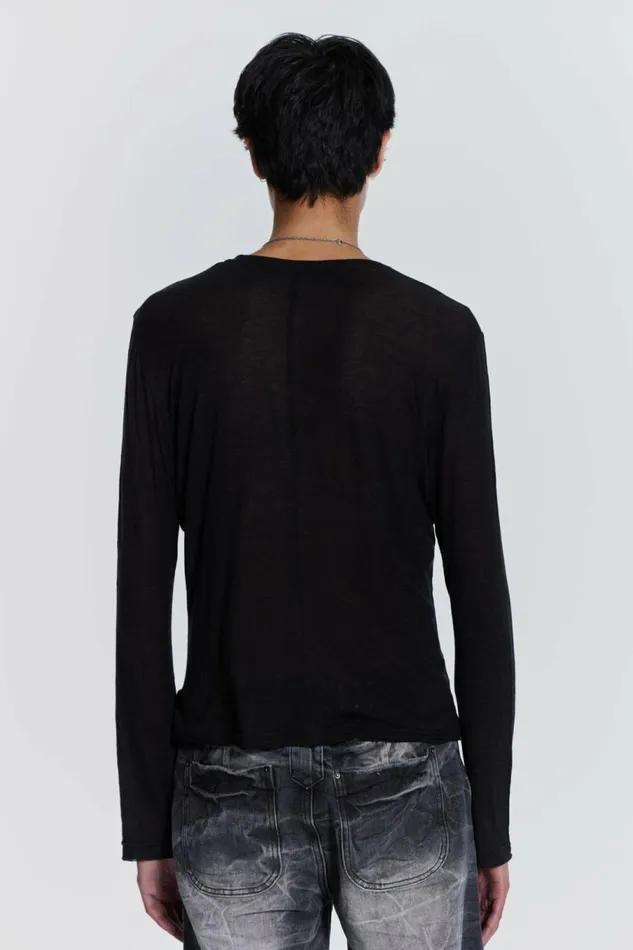 Black Mist Long Sleeve Black Men Jaded London TShirts Black Mist Long Sleeve Black Men Jaded London TShirts