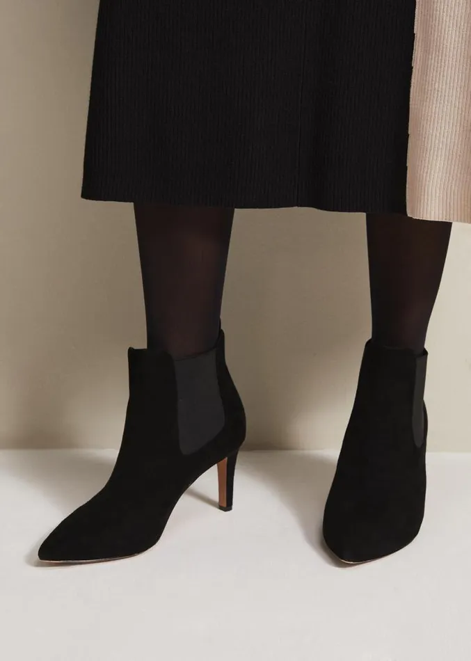 Black Suede Ankle Boots Black Women Phase Eight Boots