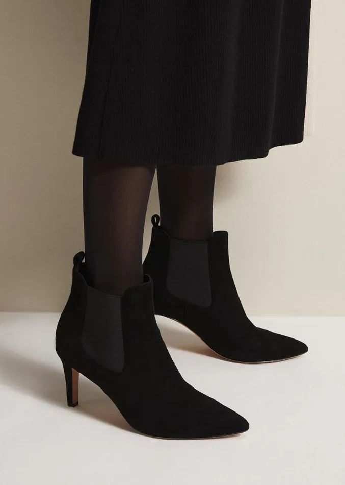 Black Suede Ankle Boots Black Women Phase Eight Boots