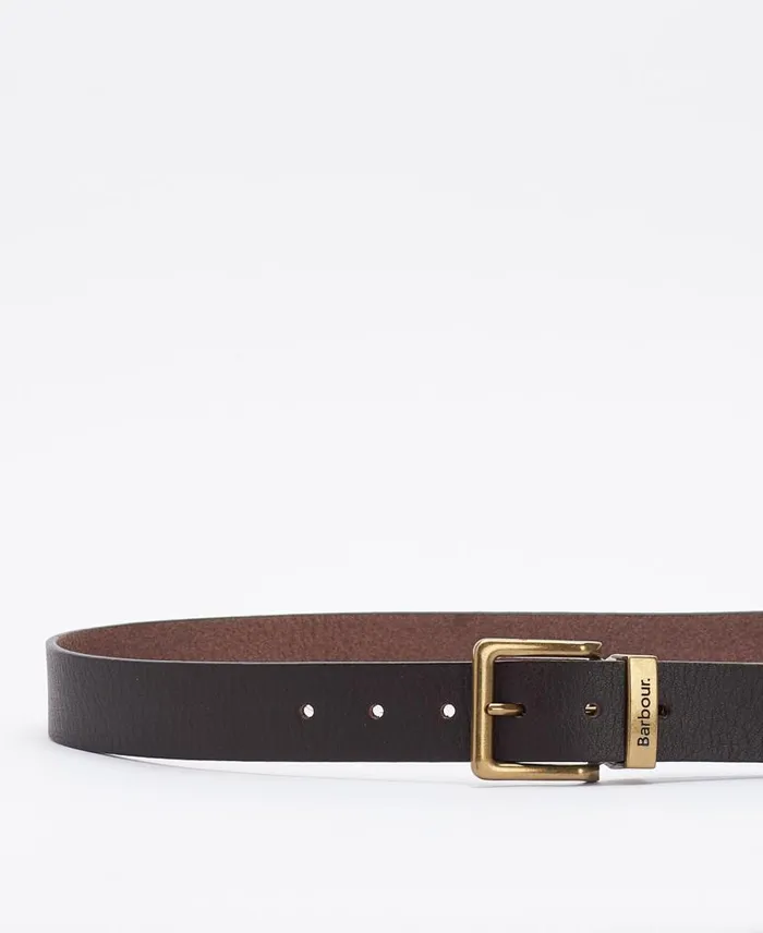 Blakely Belt Dark Brown Men Barbour Belts