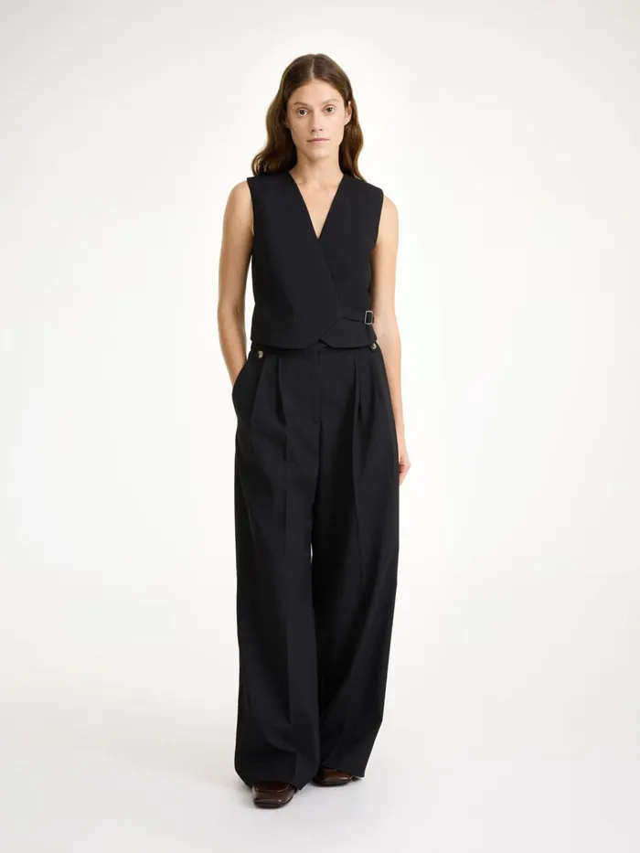 Blazers Women By Malene Birger Talime Waistcoat Black