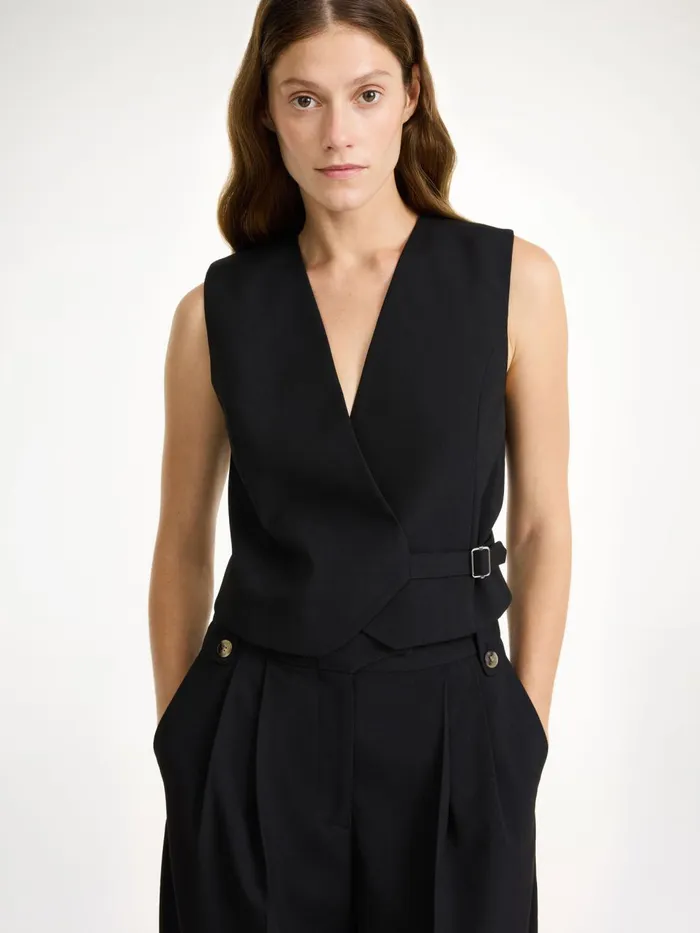Blazers Women By Malene Birger Talime Waistcoat Black
