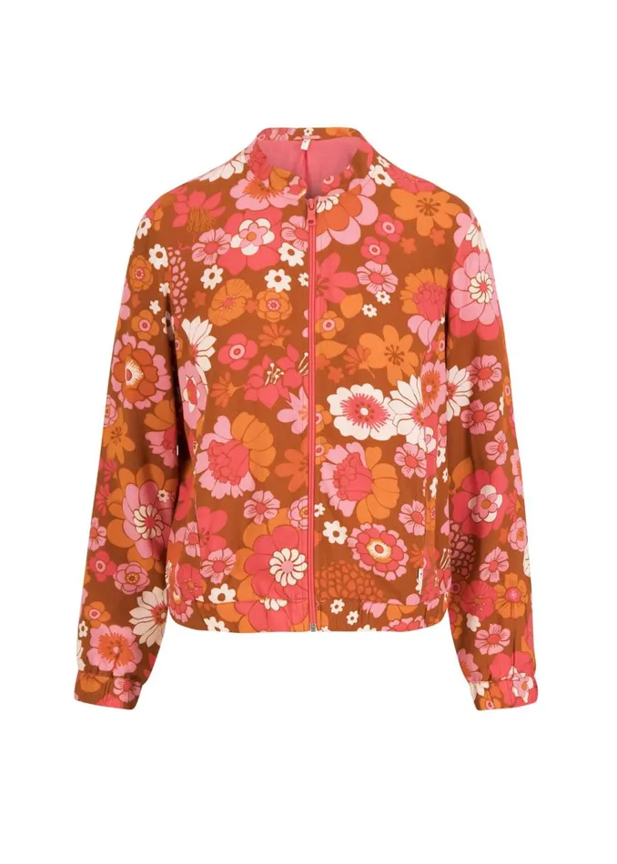 Blutsgeschwister Blouson Springbreaker Brown Women Jackets and Coats