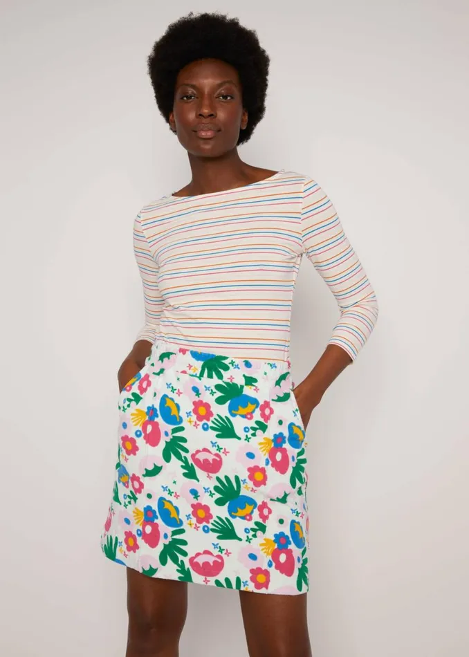 Blutsgeschwister Breton Shirt Oh Marine White Women Tops