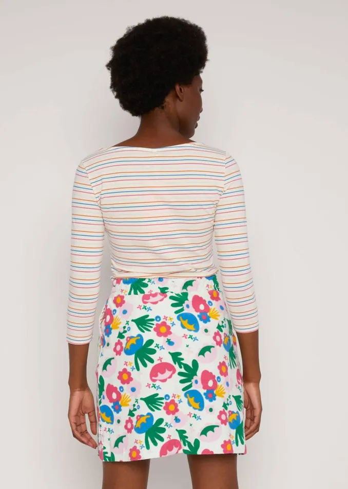 Blutsgeschwister Breton Shirt Oh Marine White Women Tops