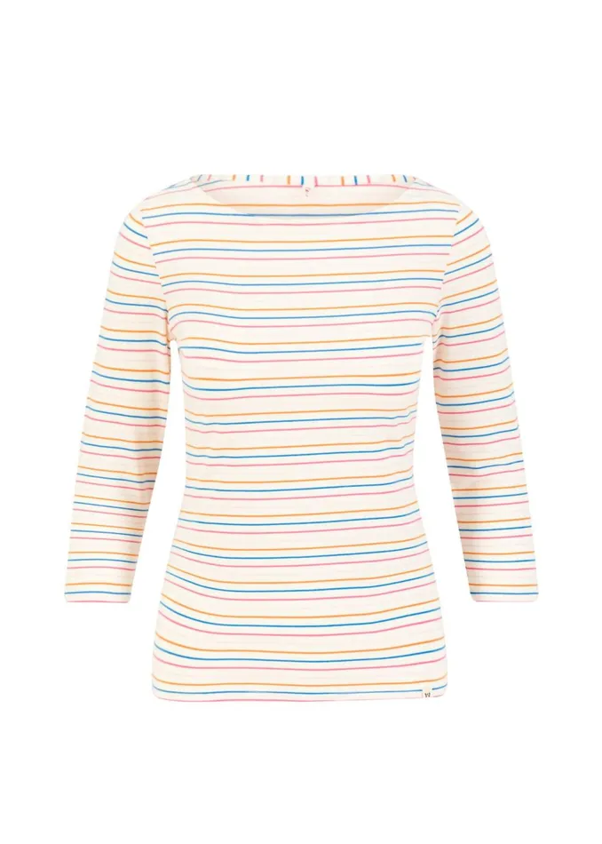 Blutsgeschwister Breton Shirt Oh Marine White Women Tops