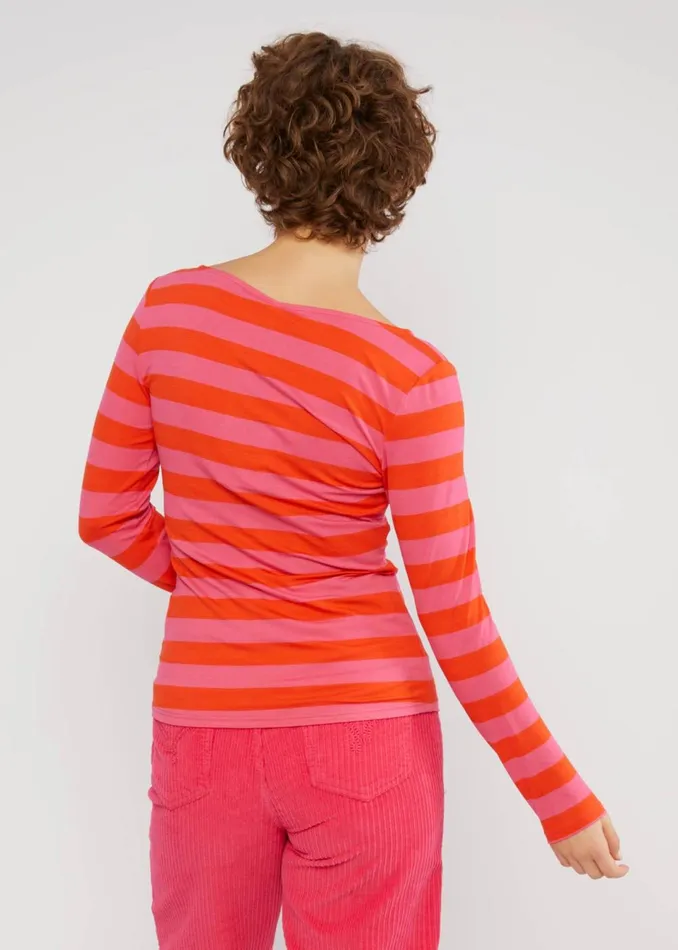 Blutsgeschwister Breton Shirt Sweet Sailorette Pink Women Tops