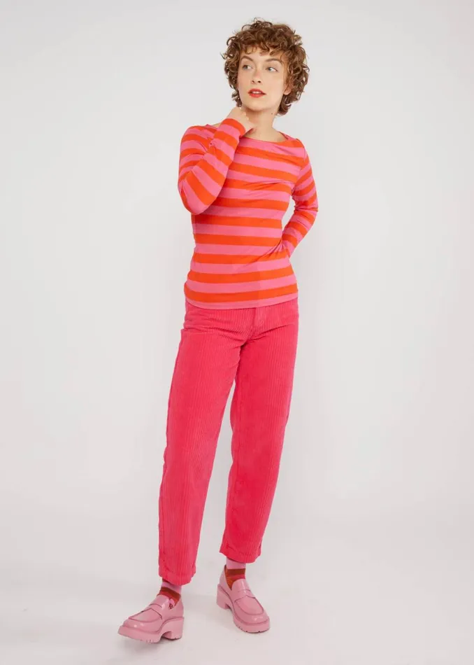 Blutsgeschwister Breton Shirt Sweet Sailorette Pink Women Tops