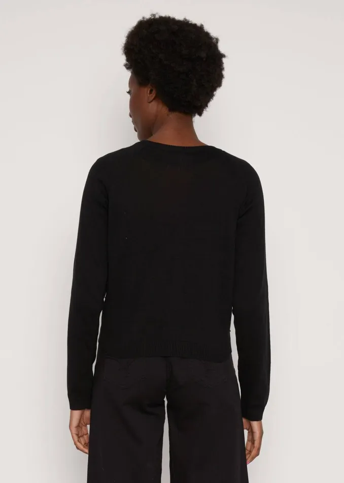 Blutsgeschwister Cardigan Knot Hop Black Women Cardigans